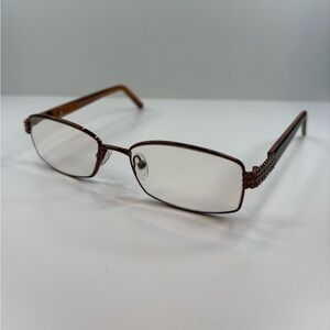 FRAMES ONLY- RUNWAY COUTURE RCE 203 - 52•16•135 BROWN Eyeglasses Frames